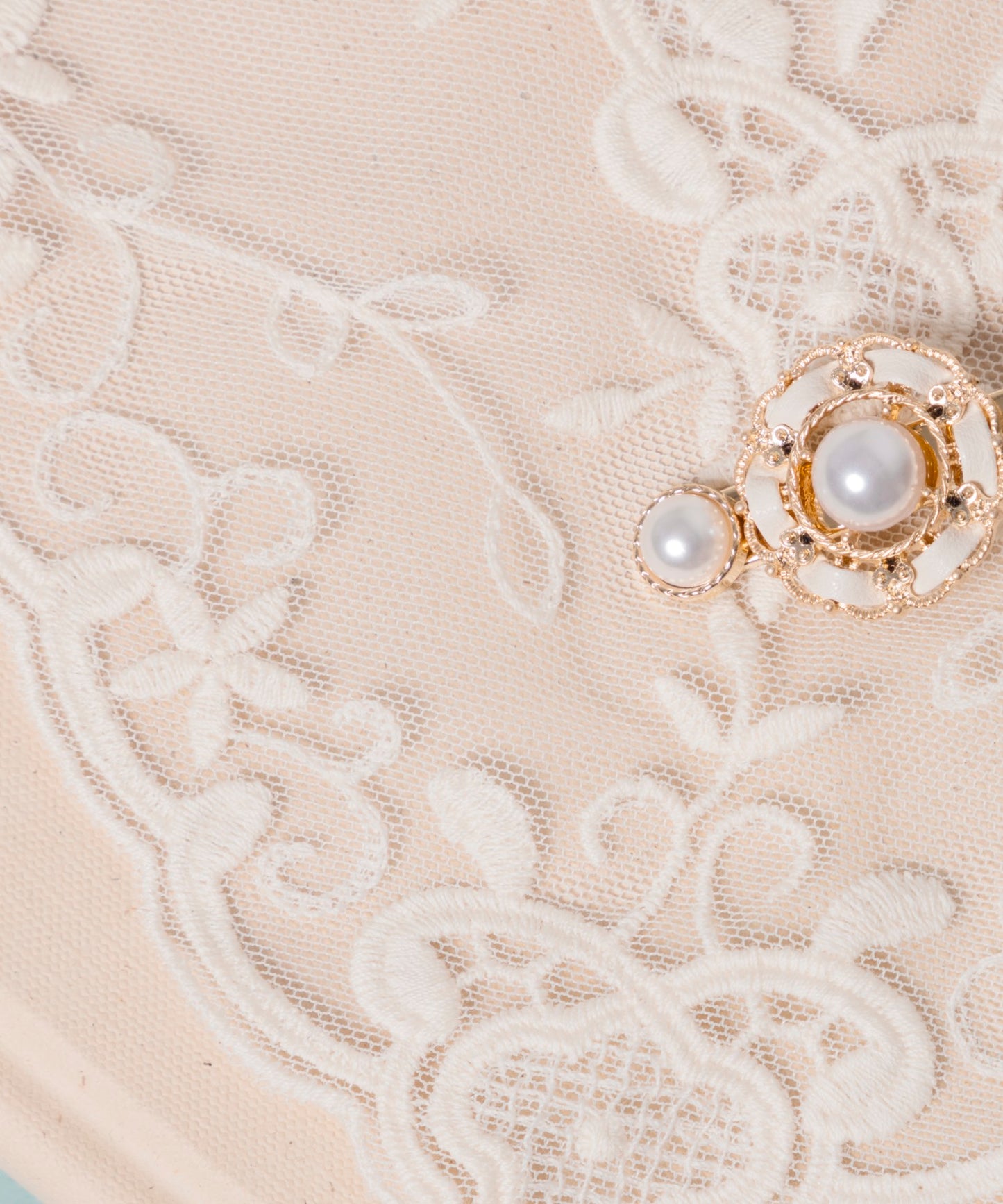 Luna Hair Clip Mini レザー パール ヘアピン ルナ ミニ ヘアクリップ