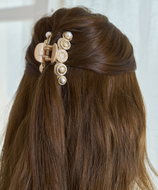 Debora Claw Clip S パール マーブル マット クロークリップ デボラ ヘアクリップ