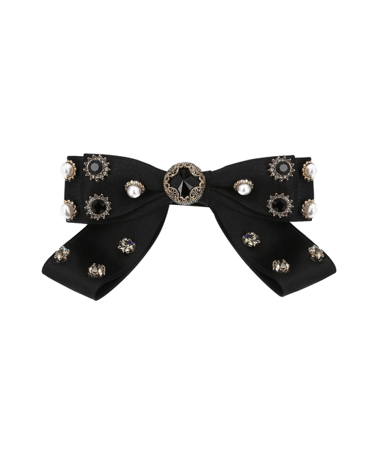 Regina Bow Barrette M バレッタ Mela Bianca