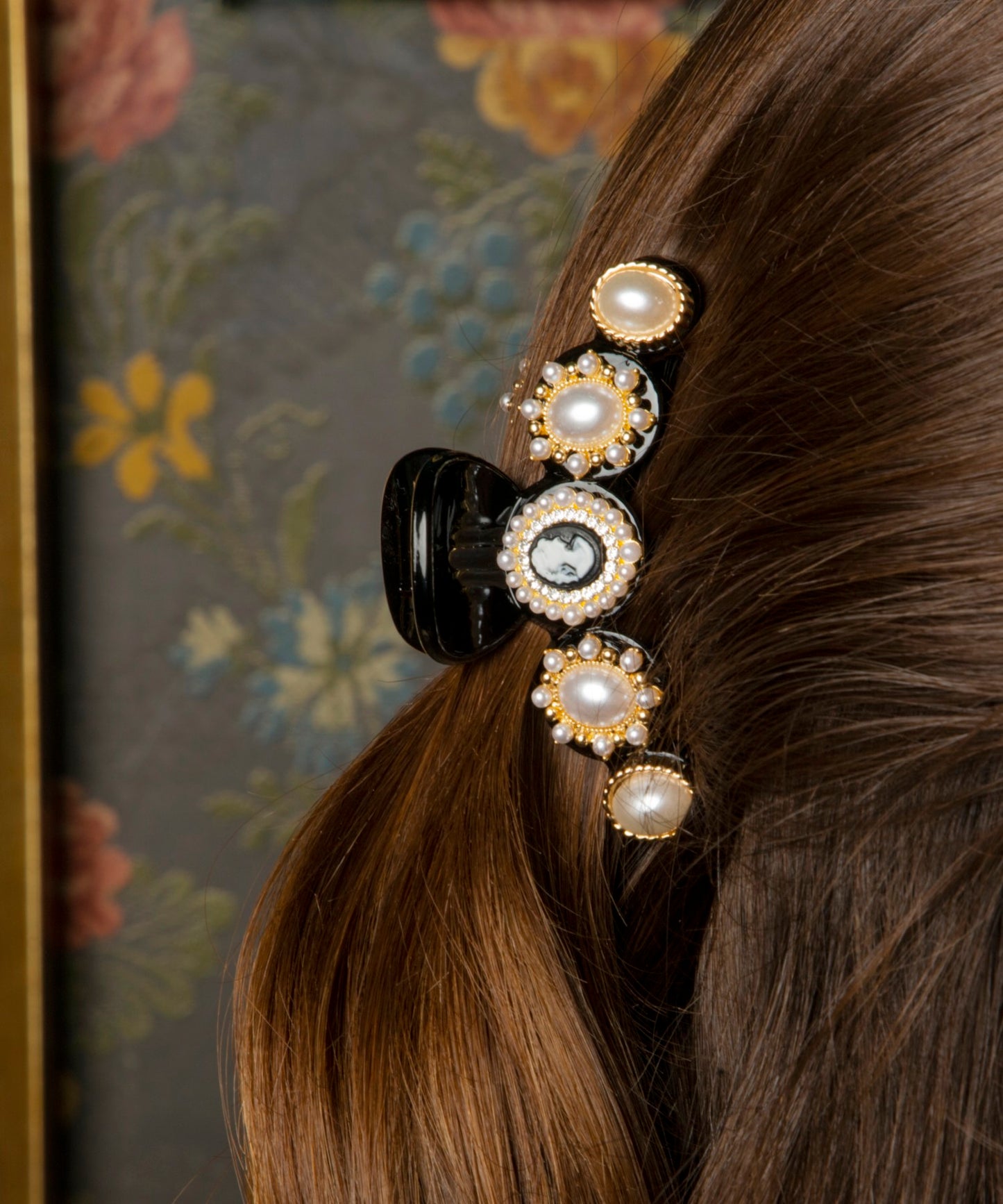 Cameo Claw Clip Miniカメオ パール クロークリップ ミニ ヘアクリップ