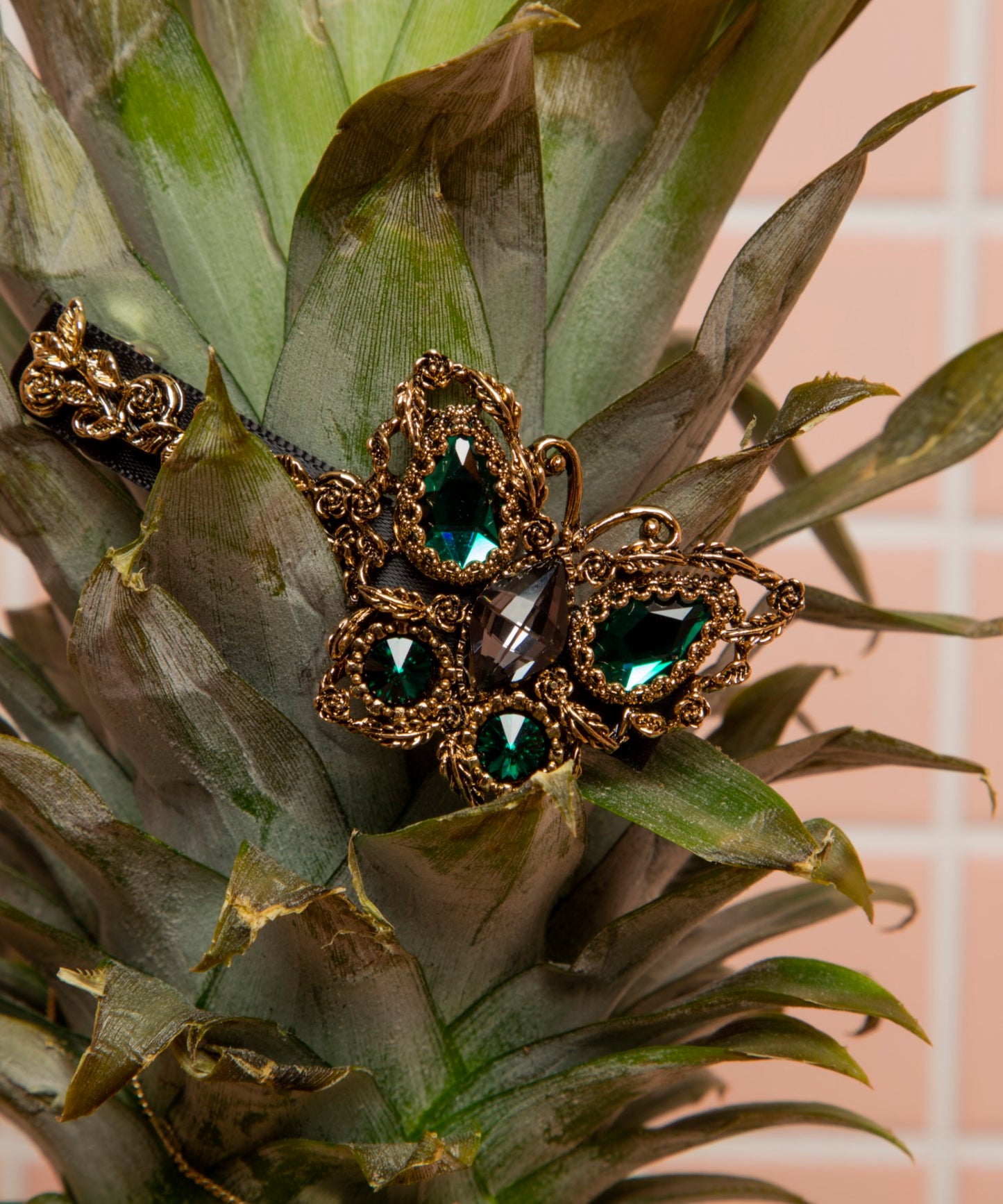 Elisa Barrette  クリスタル パール アンティーク エリーザ バレッタ  ヘアクリップ