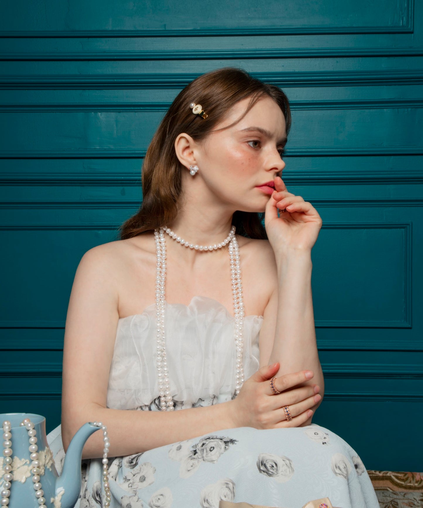 Fioco Pearl Earring フィオコ パール キュービックジルコニア ピアス