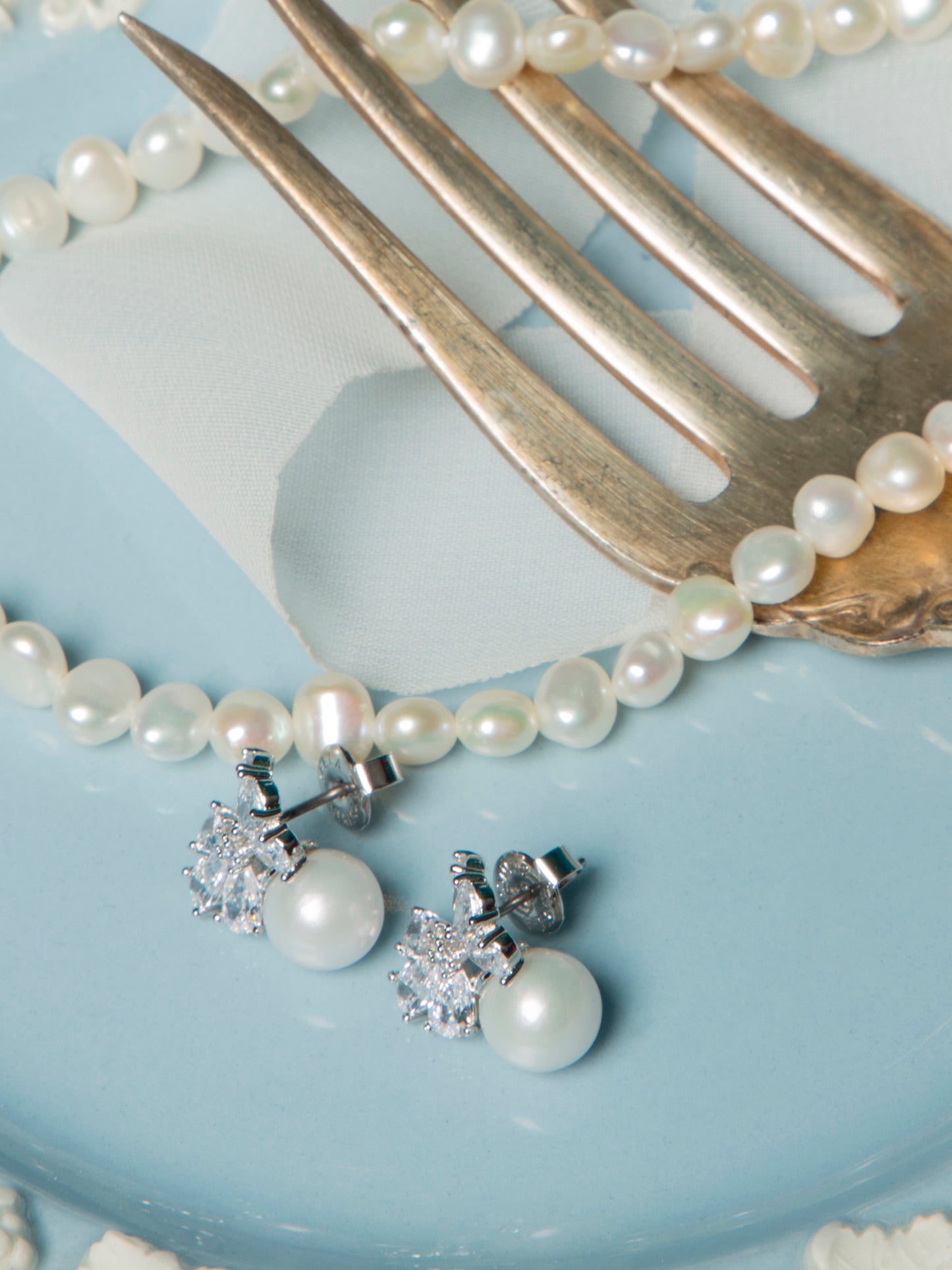 Fioco Pearl Earring フィオコ パール キュービックジルコニア ピアス