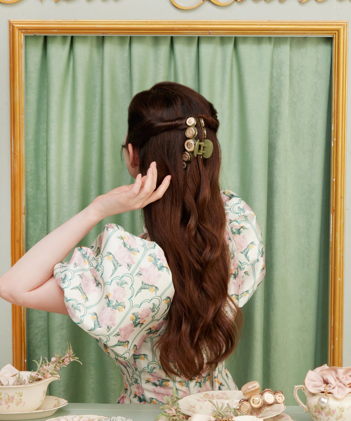 Debora Claw Clip M パール マーブル マット クロークリップ デボラ ヘアクリップ