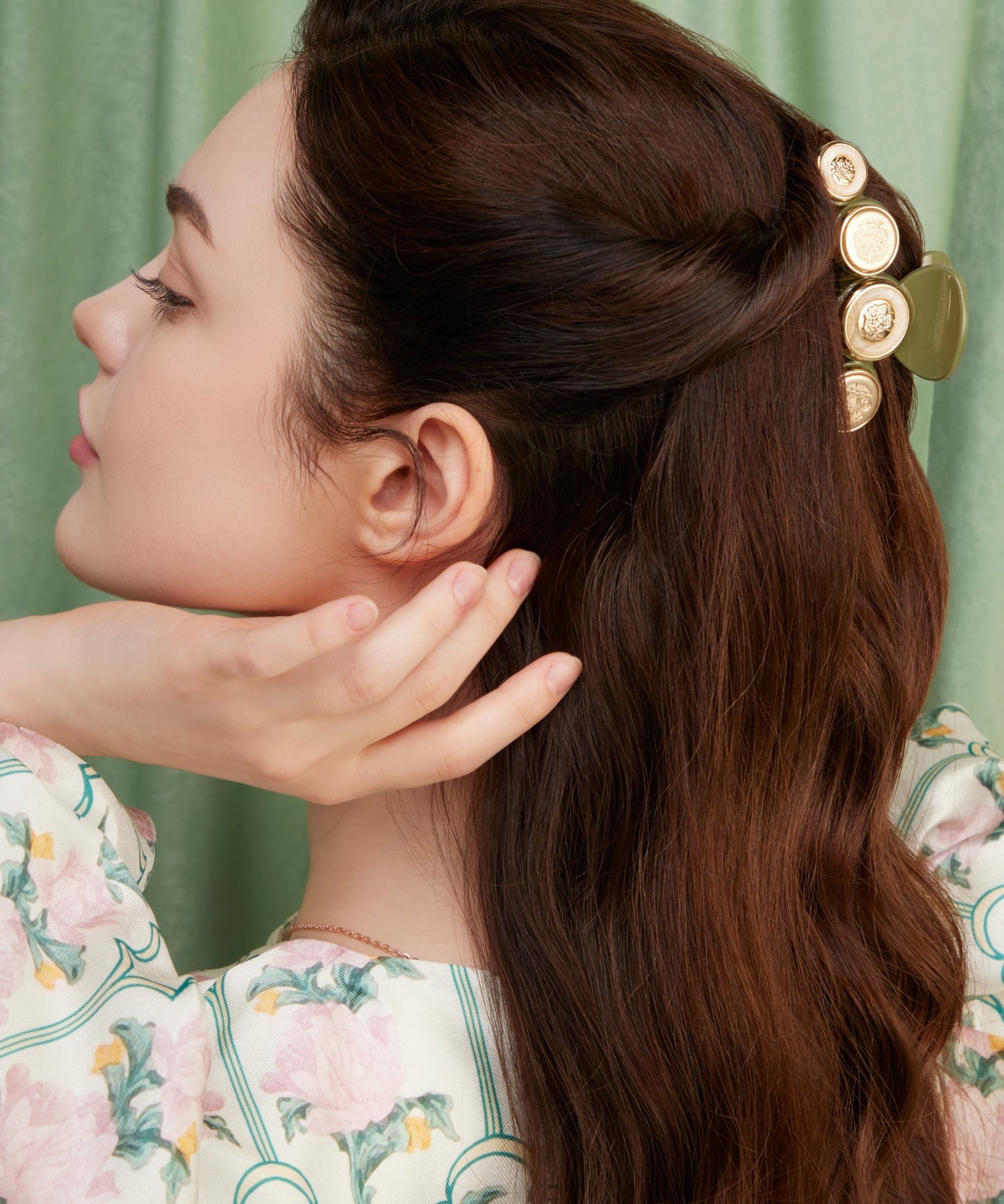 Debora Claw Clip M パール マーブル マット クロークリップ デボラ ヘアクリップ