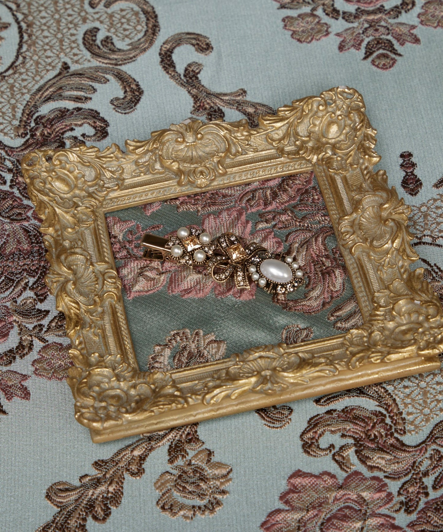 Carina Hair Clip Pin クリスタル パール アンティーク ヘアピン カリーナ