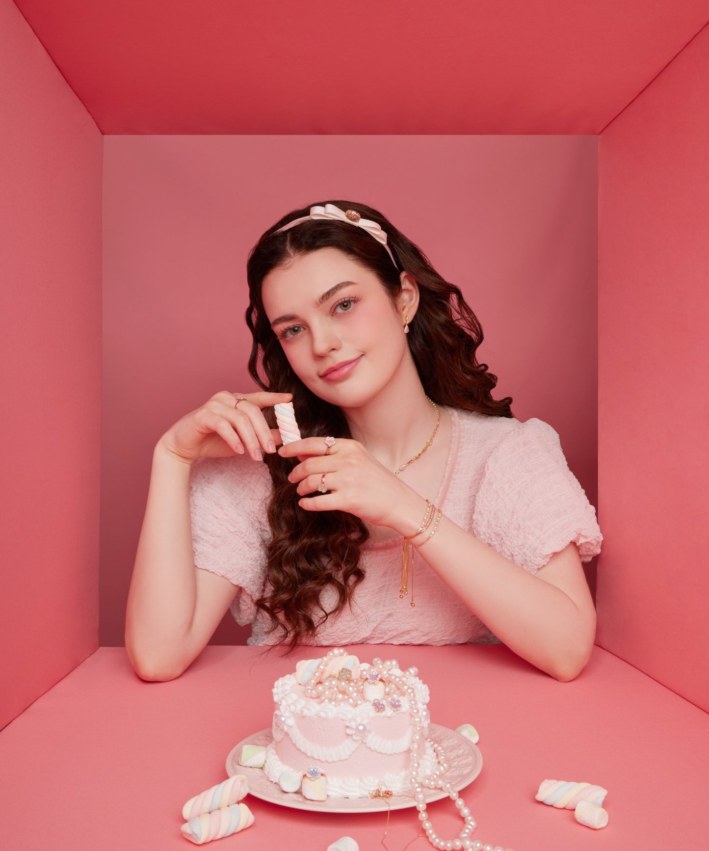 Annie Bracelet パステル キュービックジルコニア ゴールド アニー ブレスレット