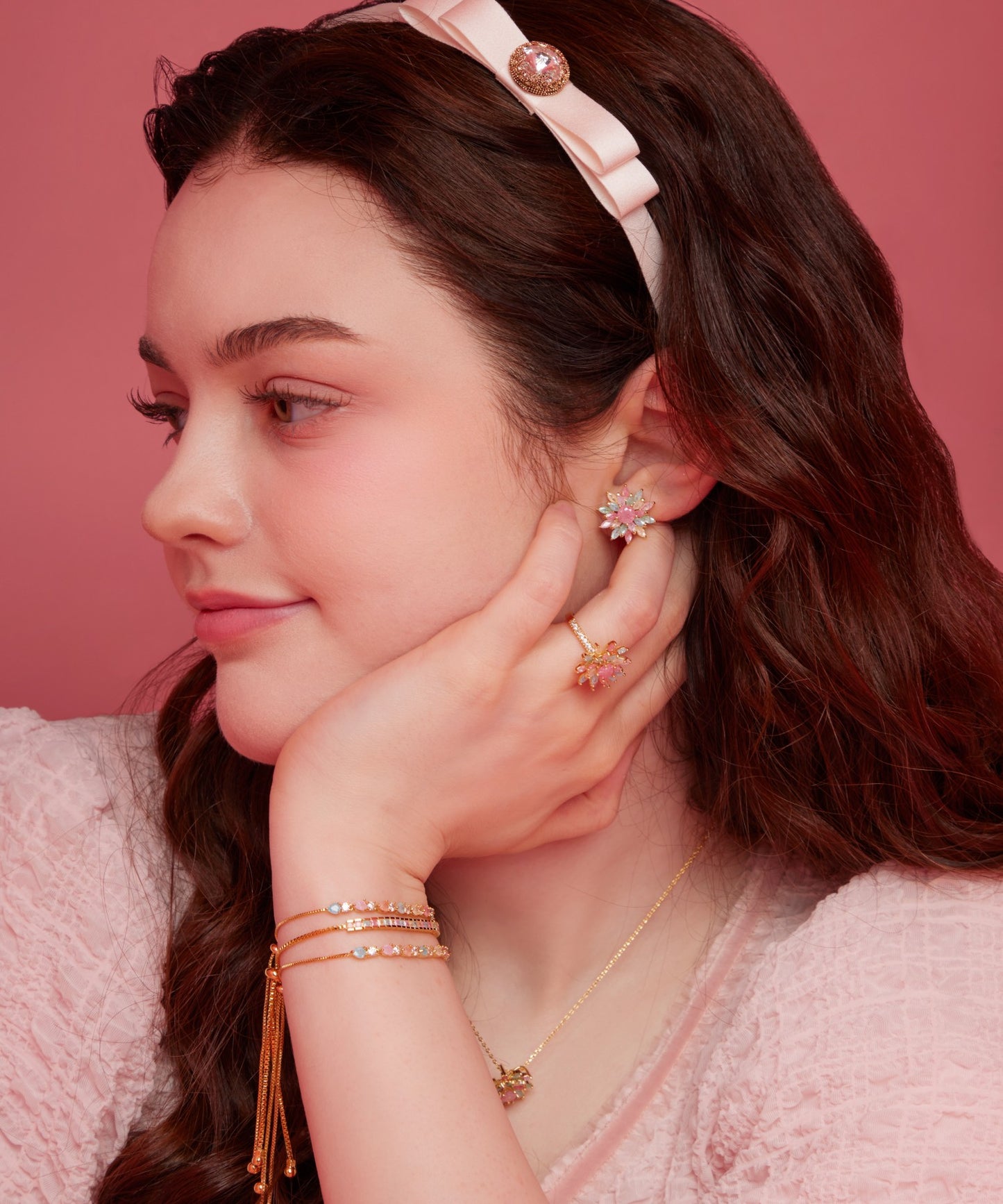 Annie Bracelet パステル キュービックジルコニア ゴールド アニー ブレスレット