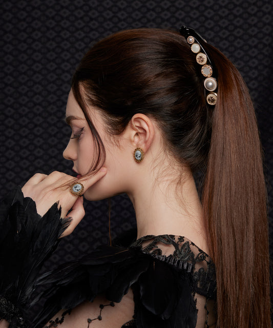 Eterno Banana Pin L パール バナナクリップ クロークリップ エテルノ ヘアクリップ