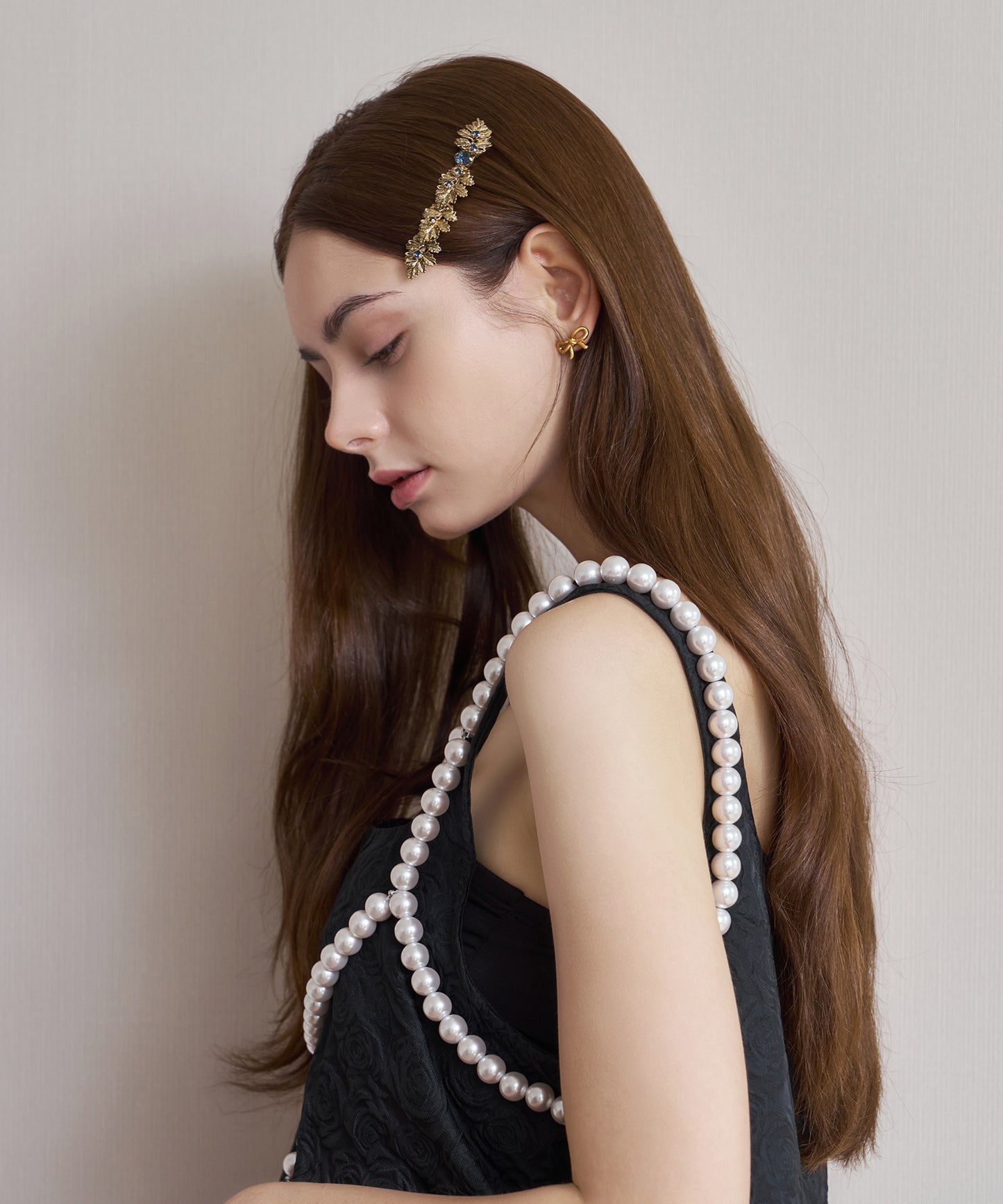 Sanxia Barrette チェコクリスタル アンティーク バレッタ シモーネ ヘアピン