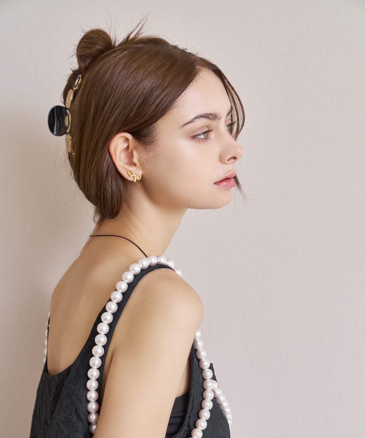 Debora Claw Clip L パール マーブル マット クロークリップ デボラ ヘアクリップ