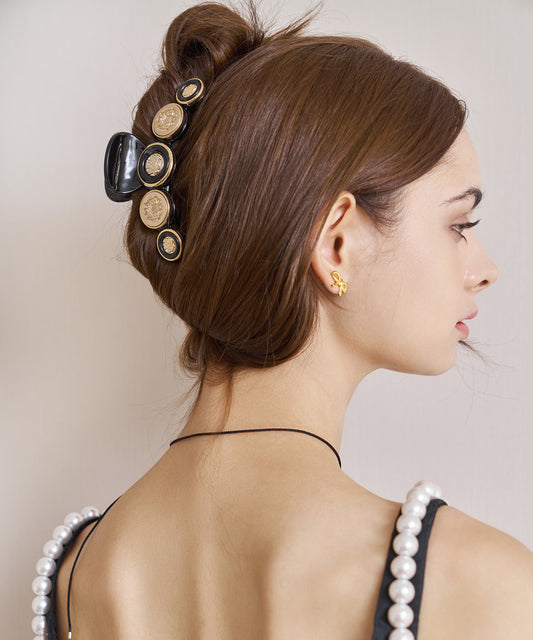 Debora Claw Clip L パール マーブル マット クロークリップ デボラ ヘアクリップ