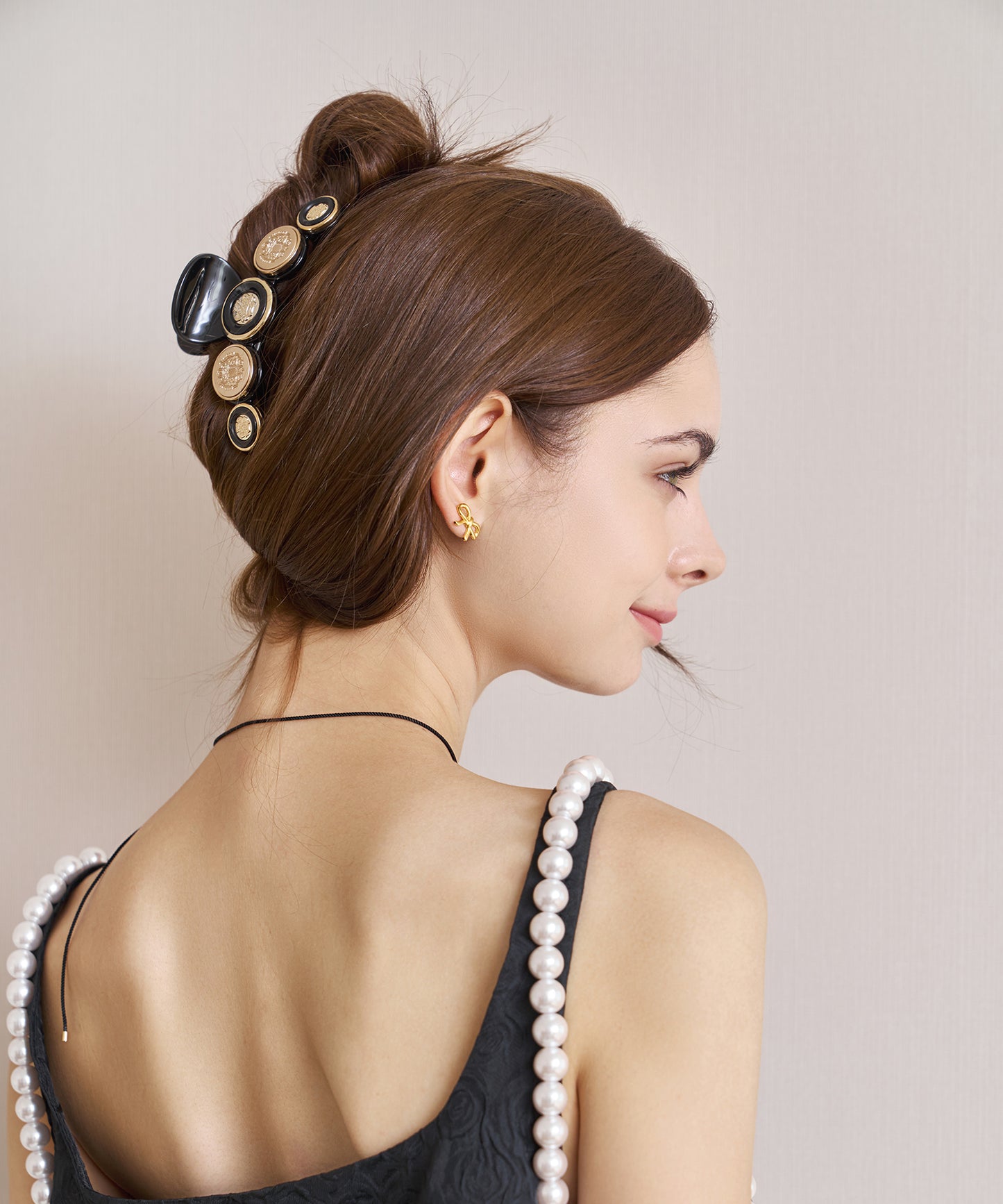 Debora Claw Clip L パール マーブル マット クロークリップ デボラ ヘアクリップ