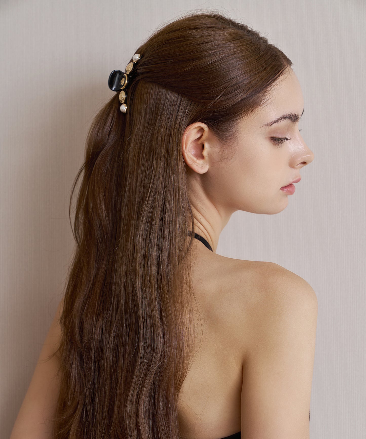 Debora Claw Clip S パール マーブル マット クロークリップ デボラ ヘアクリップ