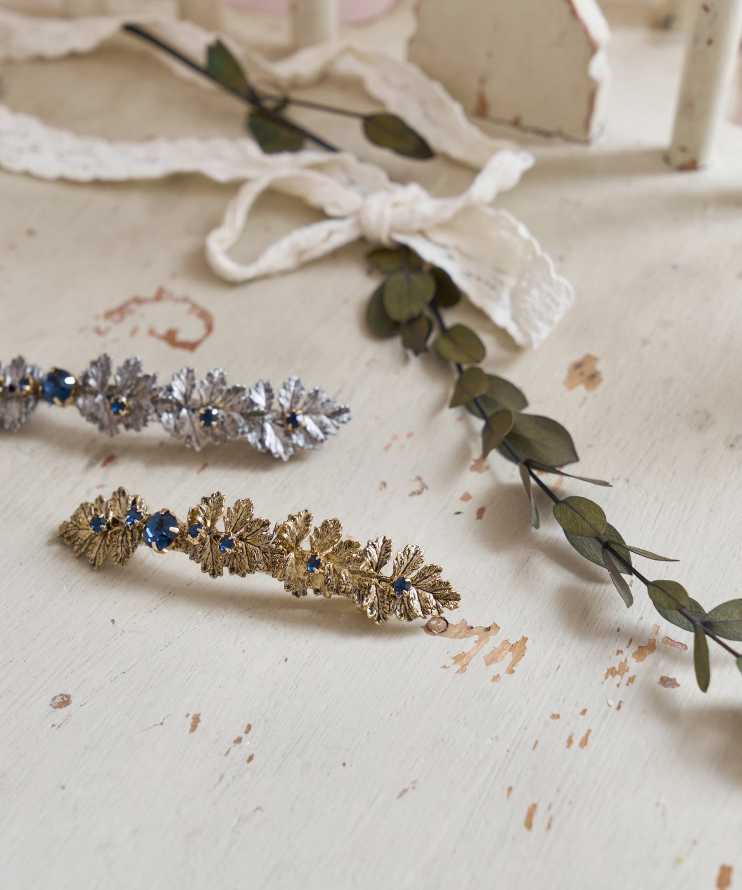 Sanxia Barrette チェコクリスタル アンティーク バレッタ シモーネ ヘアピン