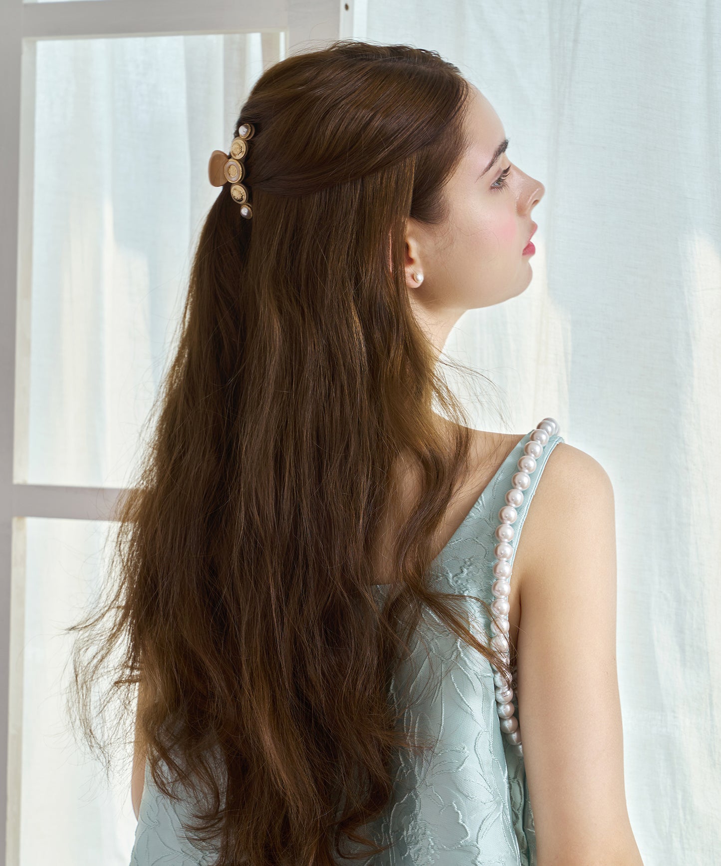 Debora Claw Clip S パール マーブル マット クロークリップ デボラ ヘアクリップ