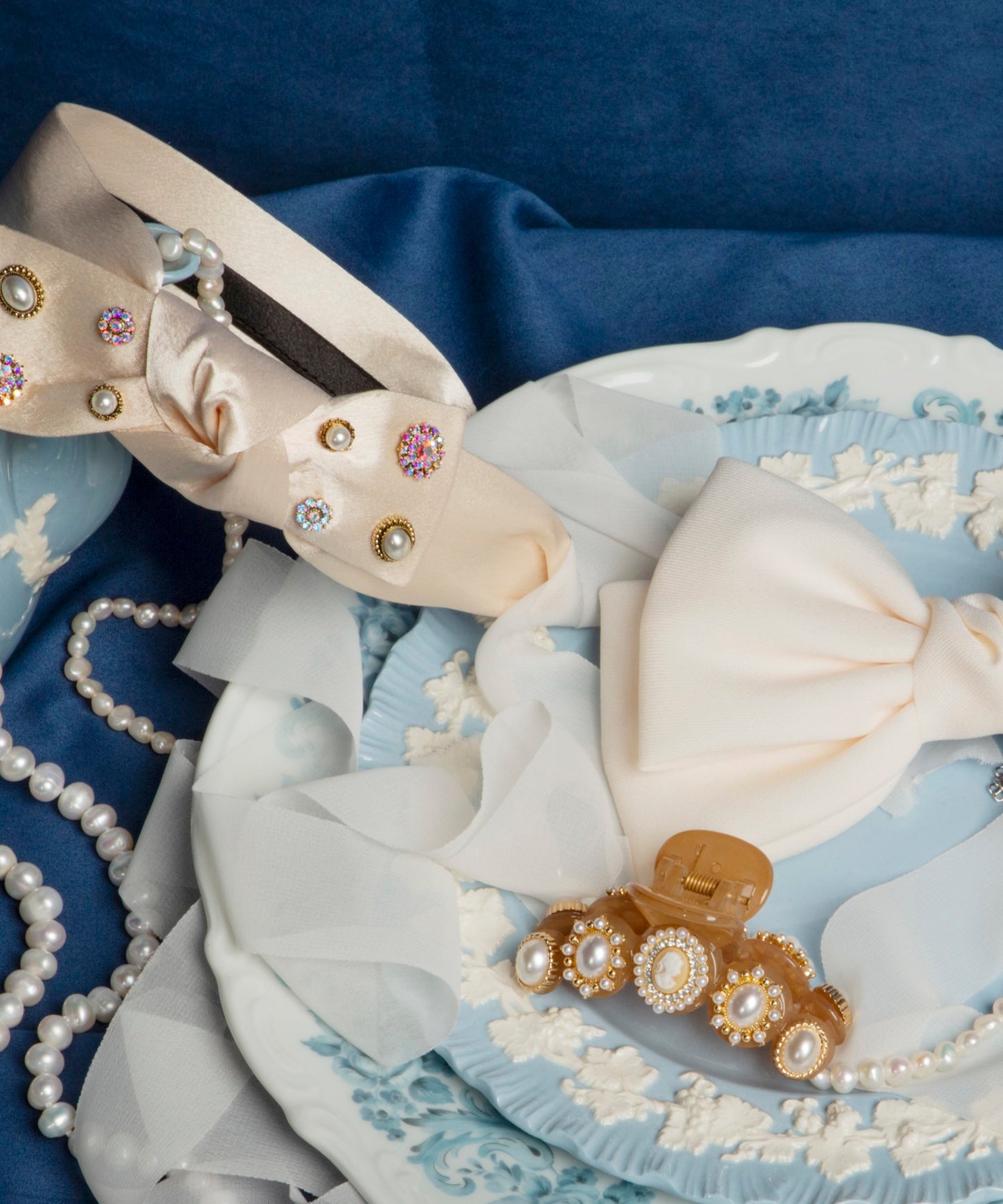 Ilaria Bow Barrette ビッグリボン バレッタ ヘアアクセサリー