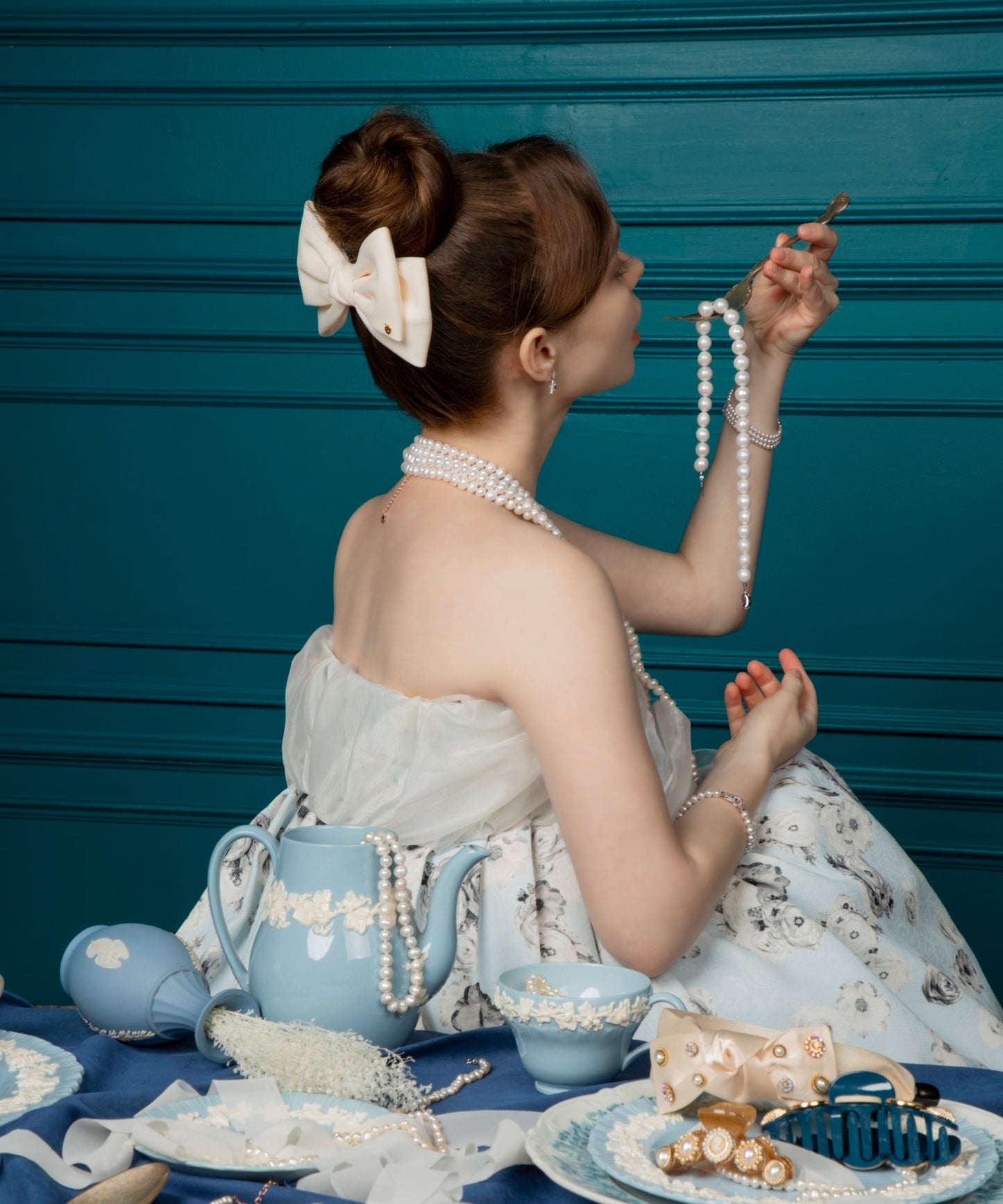 Ilaria Bow Barrette ビッグリボン バレッタ ヘアアクセサリー