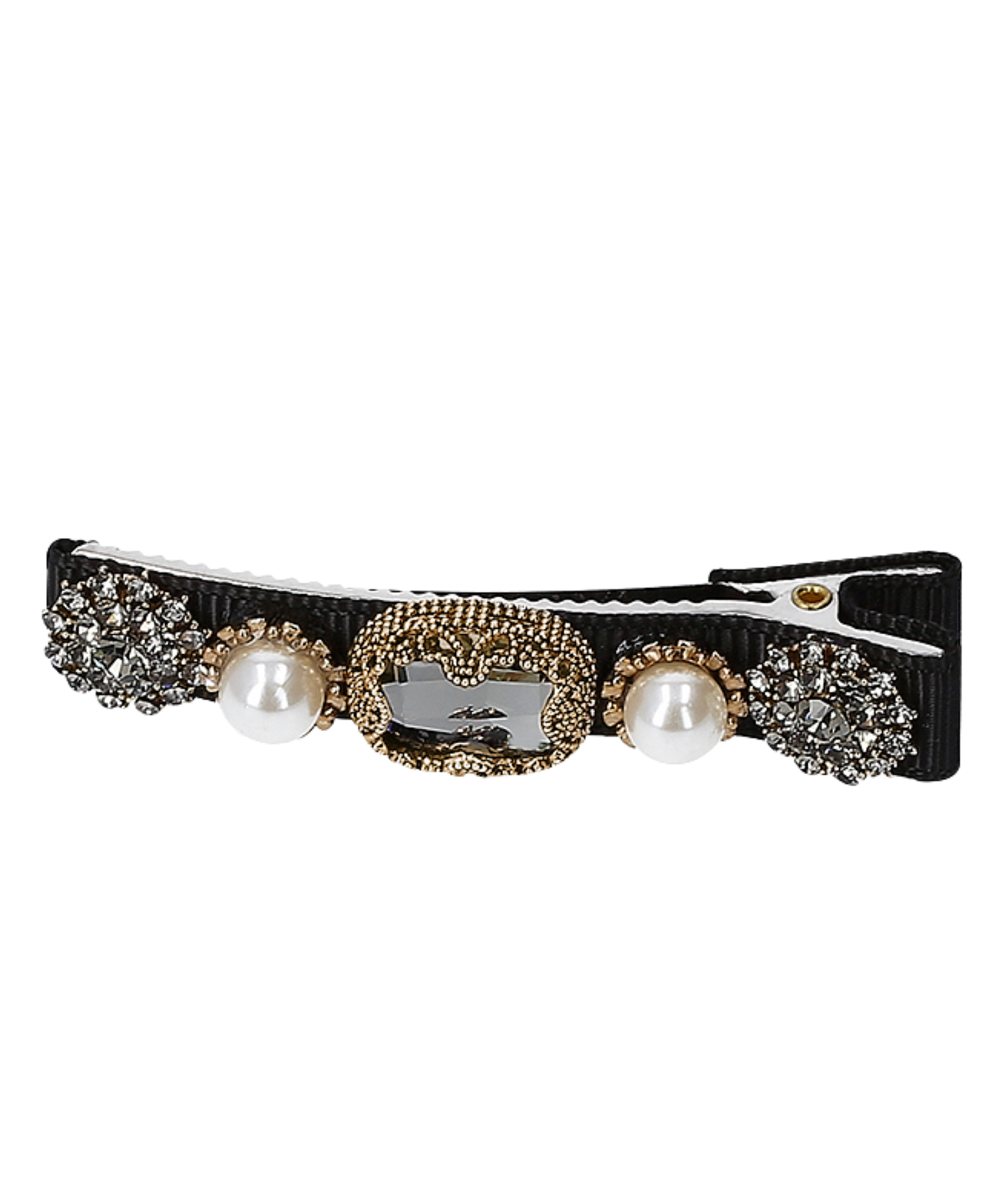 Lena Hair Clip Mini クリスタル パール アンティーク レナ ミニ ヘアクリップ