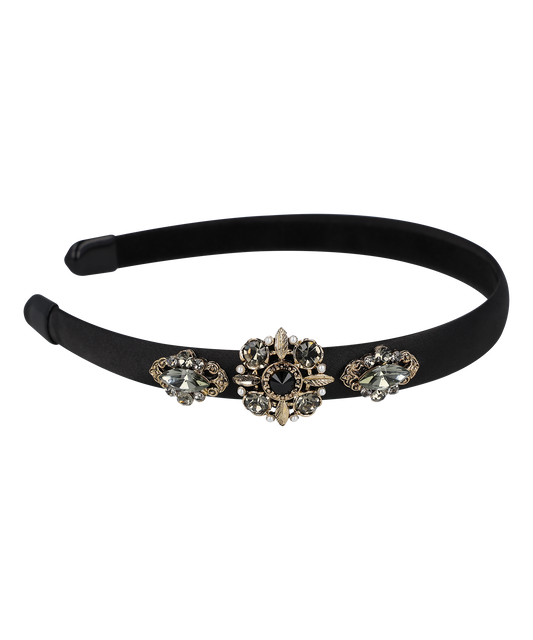 Zolia Hair Bandククリスタル パール アンティーク ゾリア ヘアバンド