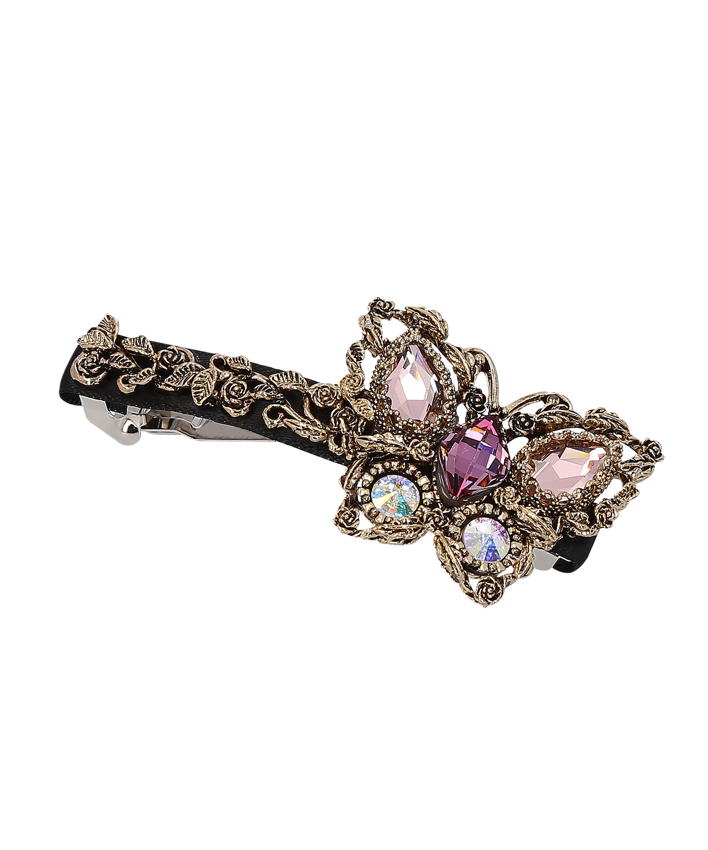 Elisa Barrette  クリスタル パール アンティーク エリーザ バレッタ  ヘアクリップ