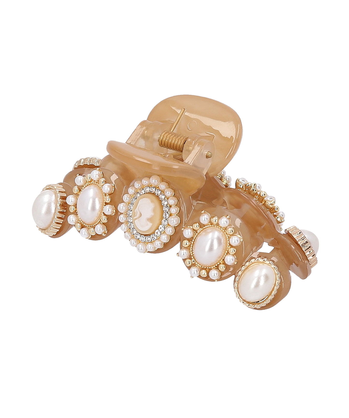 Cameo Claw Clip Miniカメオ パール クロークリップ ミニ ヘアクリップ