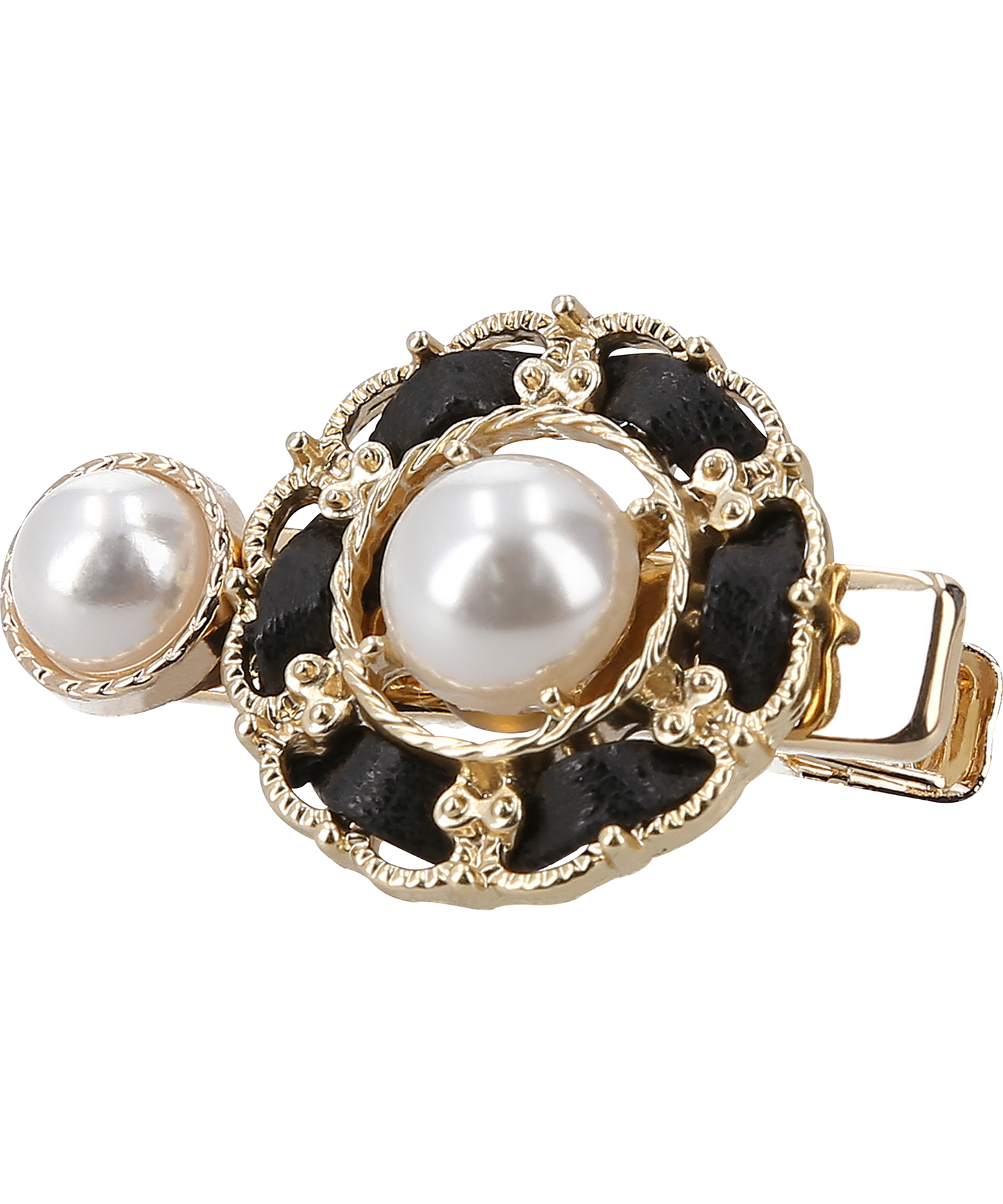 Luna Hair Clip Mini レザー パール ヘアピン ルナ ミニ ヘアクリップ