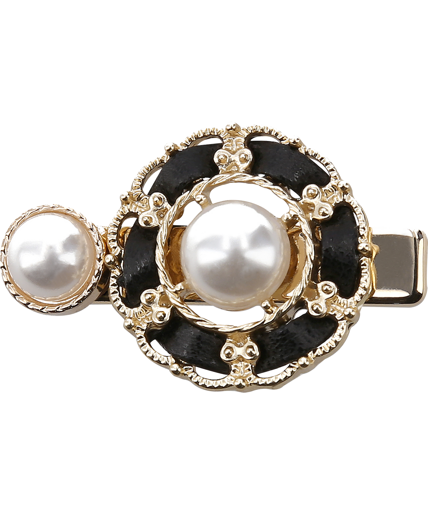 Luna Hair Clip Mini レザー パール ヘアピン ルナ ミニ ヘアクリップ