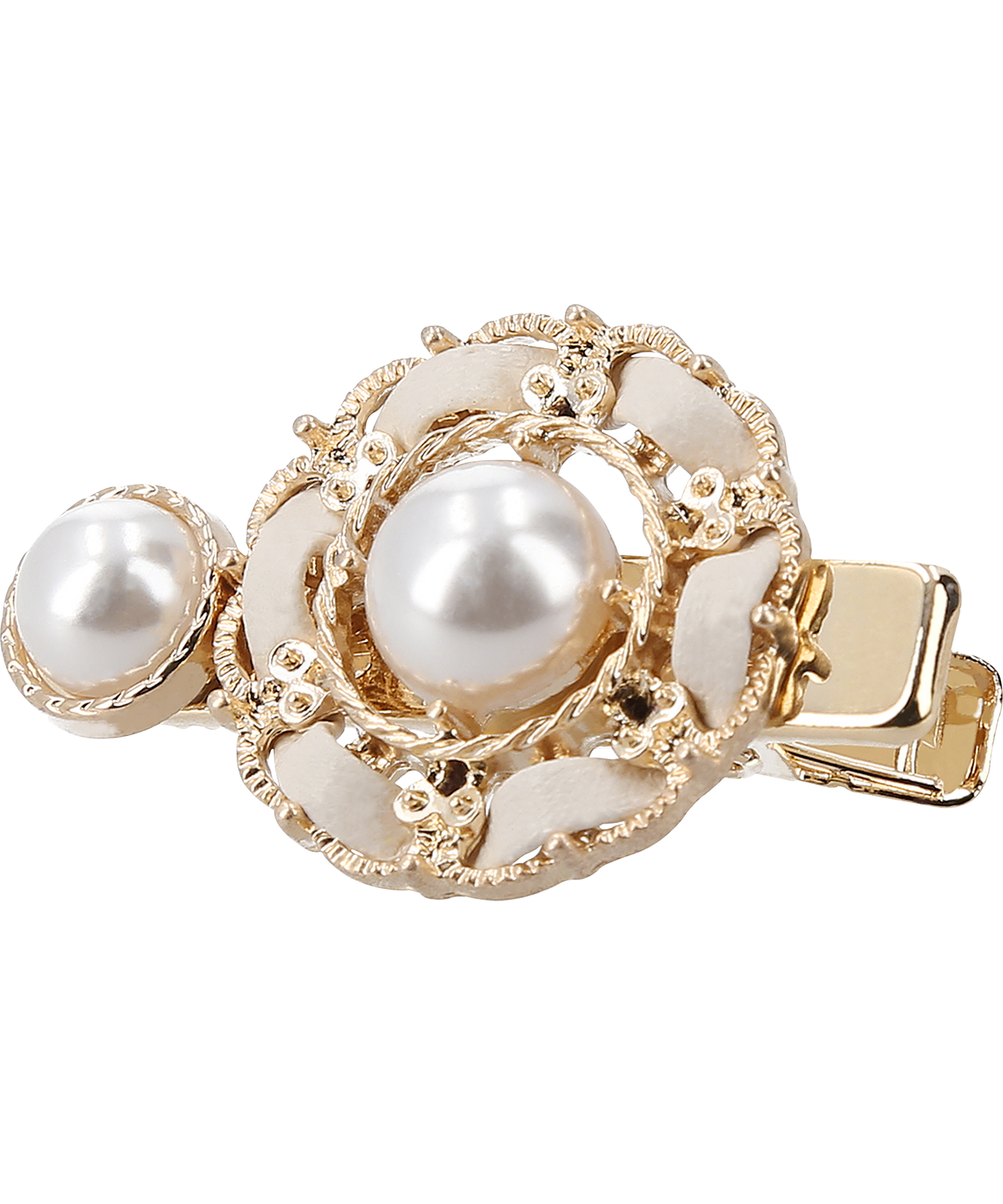 Luna Hair Clip Mini レザー パール ヘアピン ルナ ミニ ヘアクリップ