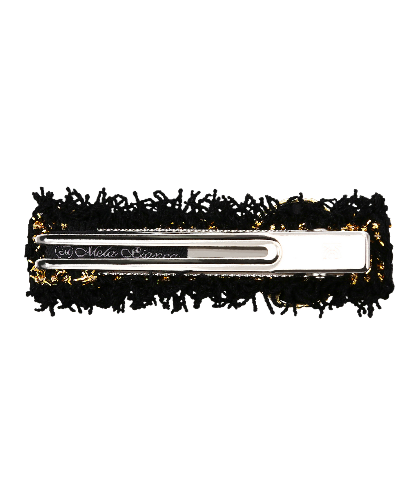 Luna Tweed Clip Pin ツイード リボン レザー パール ヘアピン