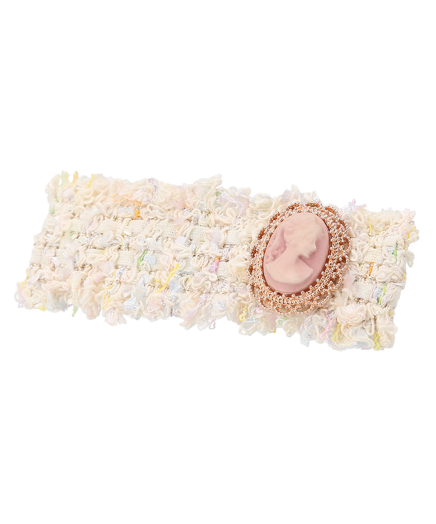 Sofien Hair Clip Pin ツイード リボン ヘアピン カメオ ヘアクリップ