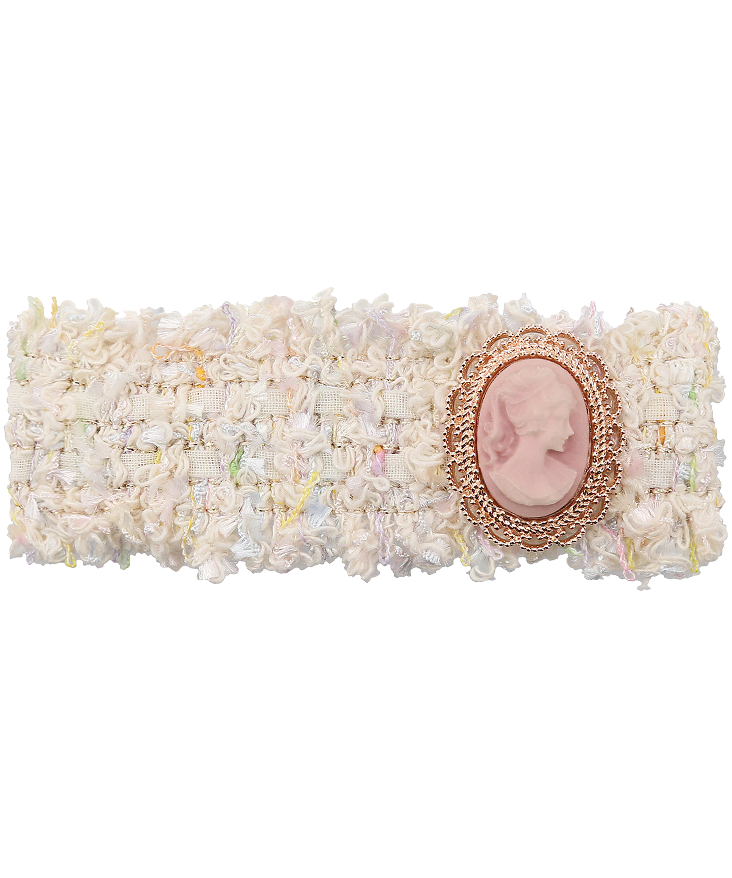 Sofien Hair Clip Pin ツイード リボン ヘアピン カメオ ヘアクリップ