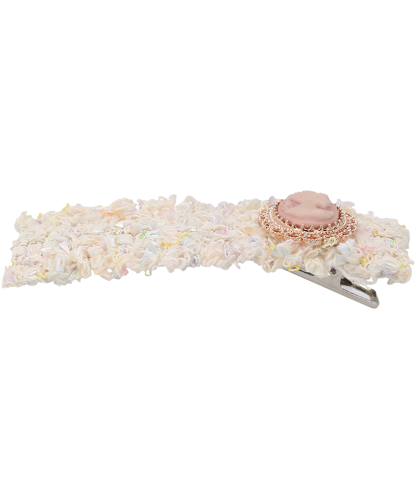 Sofien Hair Clip Pin ツイード リボン ヘアピン カメオ ヘアクリップ