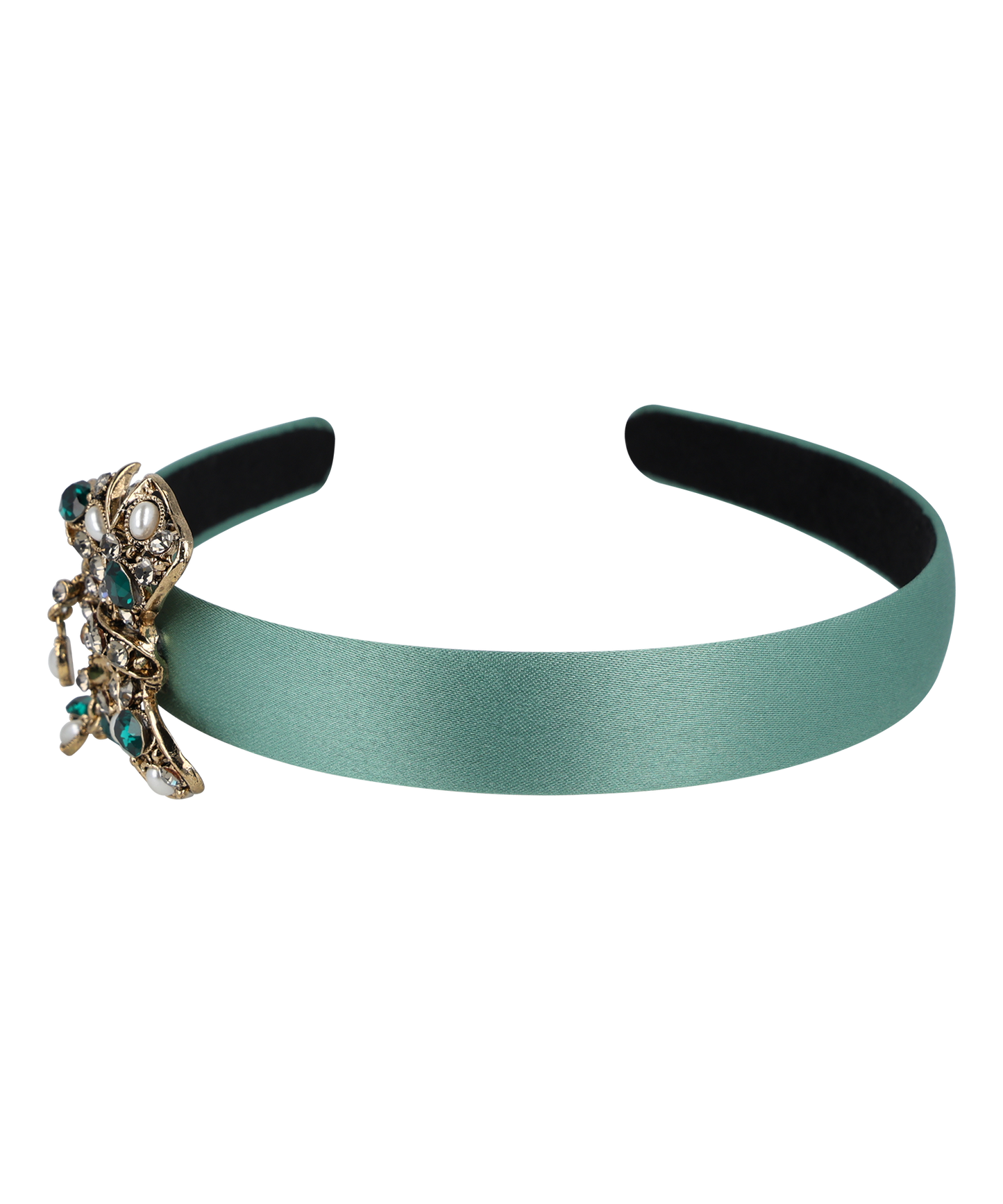 Licar Hair Band クリスタル パール サテン リカー ヘアバンド ヘアカチューシャ