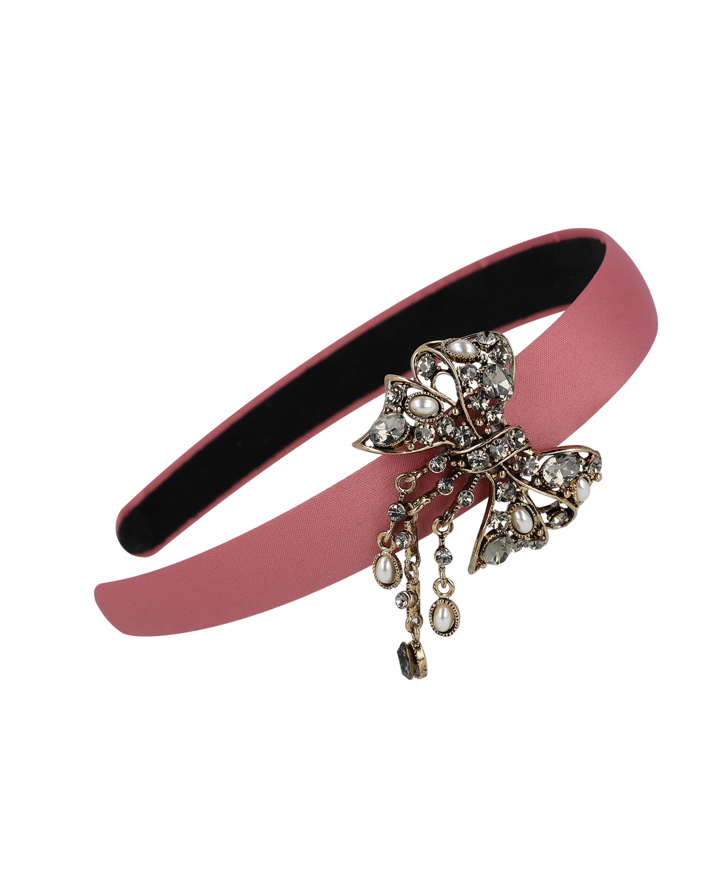 Licar Hair Band クリスタル パール サテン リカー ヘアバンド ヘアカチューシャ