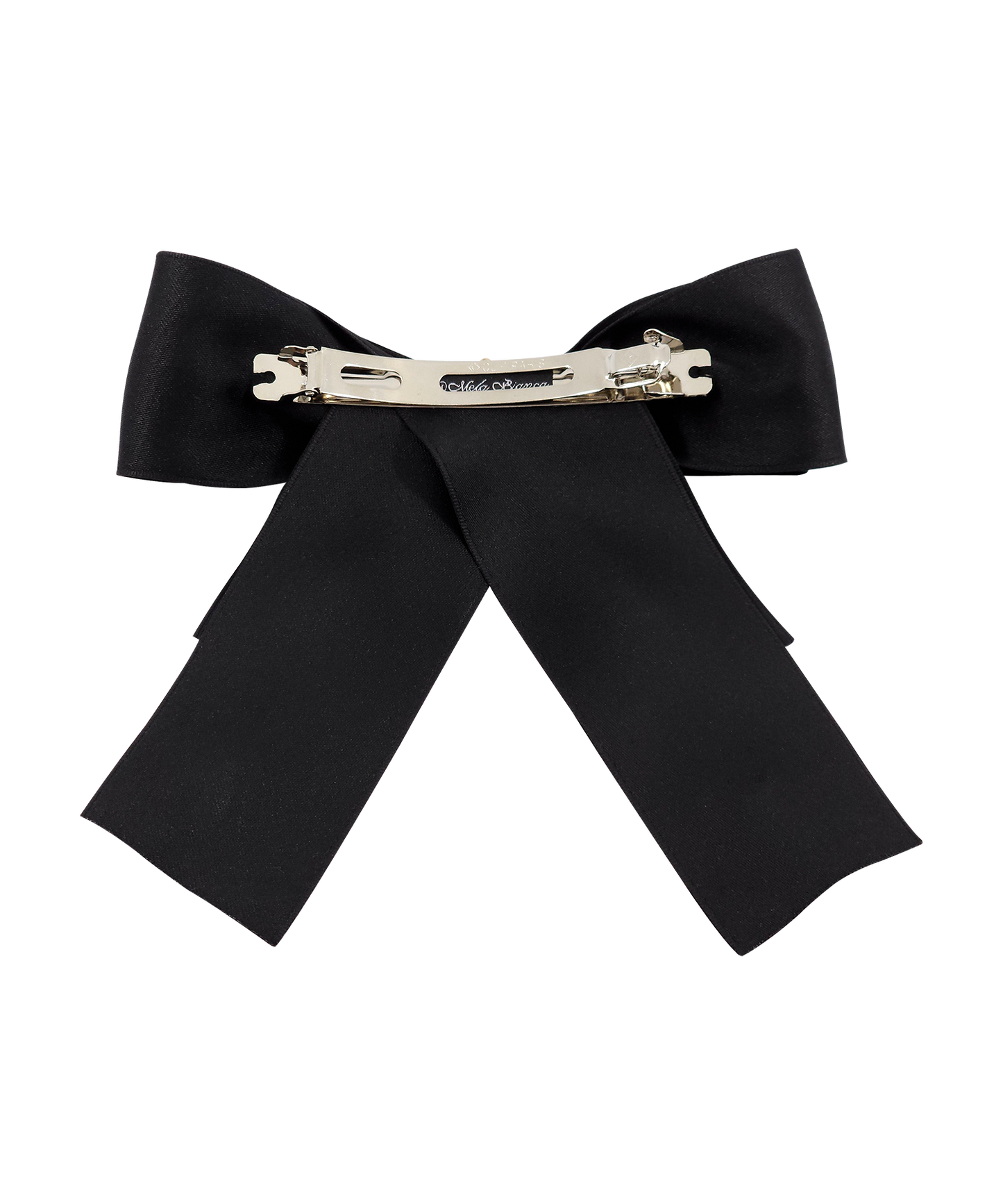 Nerori  Barrette クリスタル パール サテン ビック リボン バレッタ