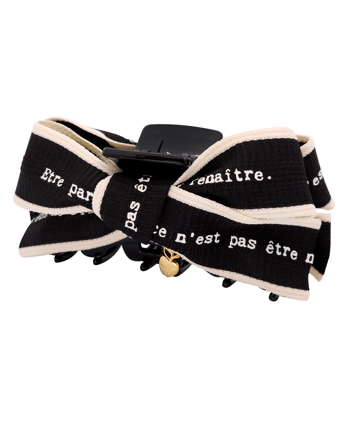 Malle Claw Clip レタリング クラシカル リボン ヘアクリップ クロークリップ