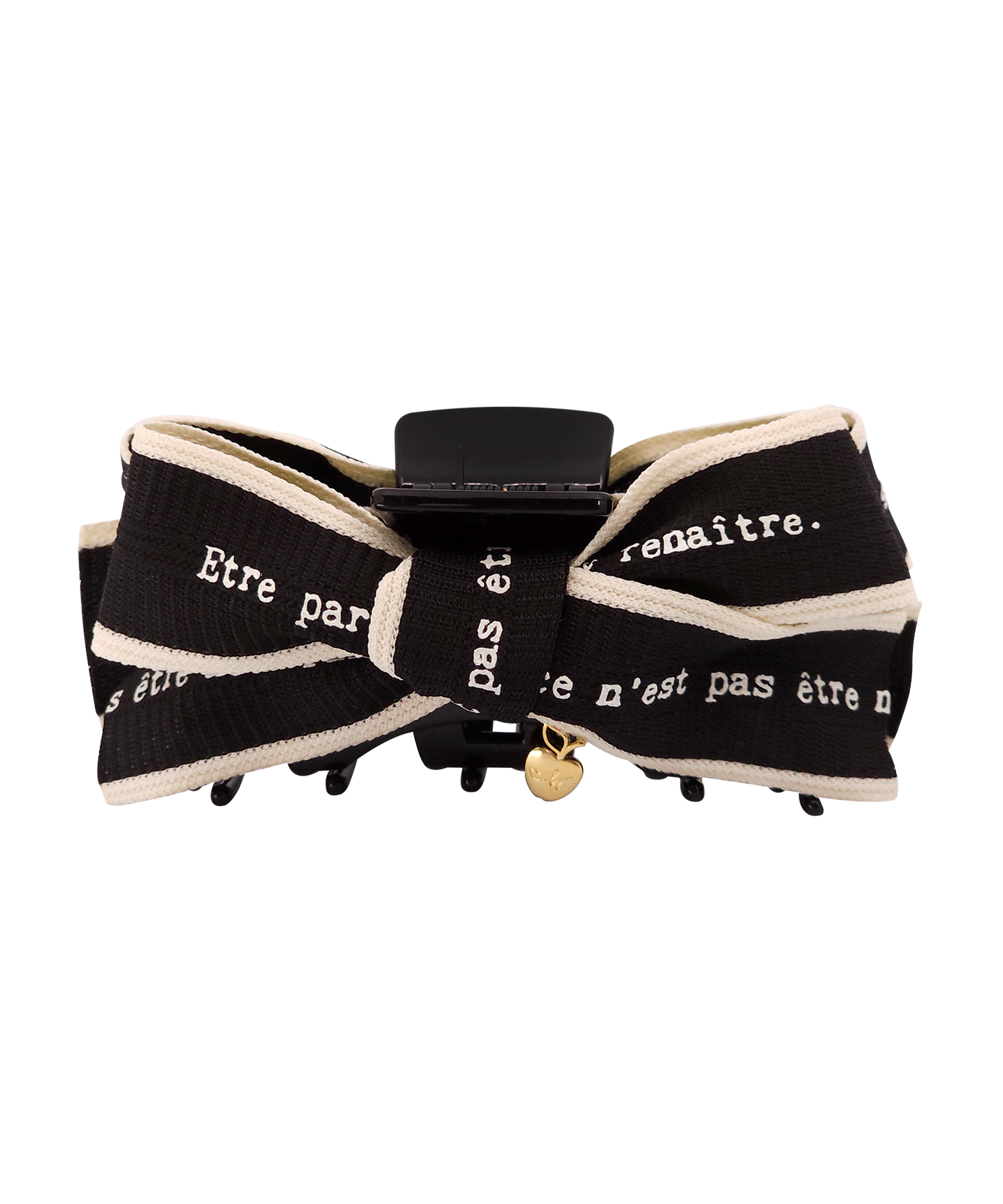 Malle Claw Clip レタリング クラシカル リボン ヘアクリップ クロークリップ