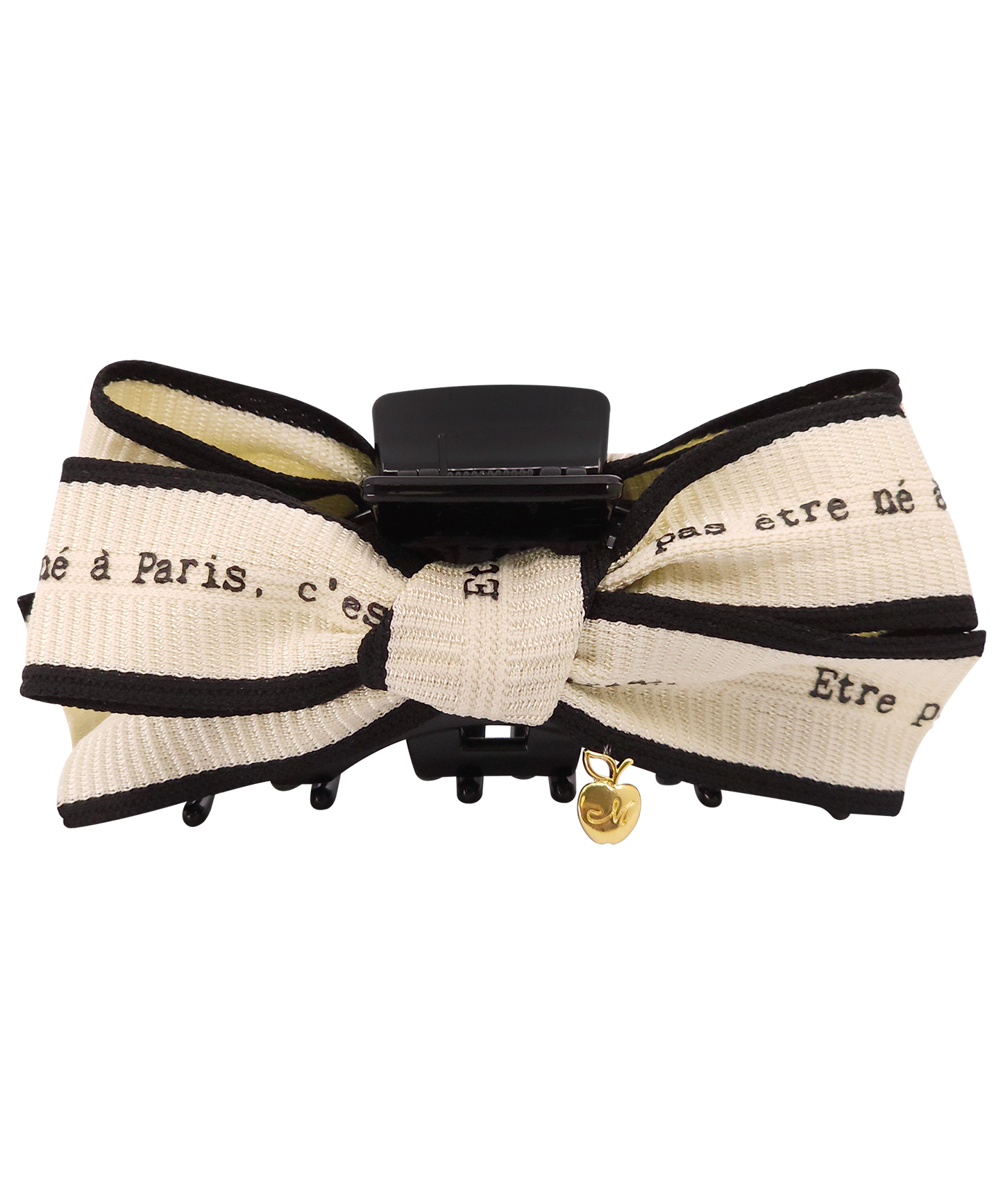 Malle Claw Clip レタリング クラシカル リボン ヘアクリップ クロークリップ