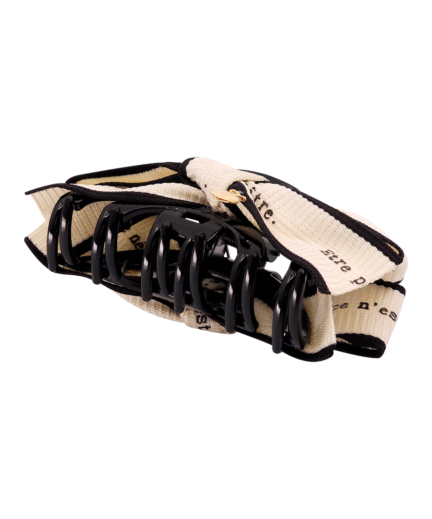 Malle Claw Clip レタリング クラシカル リボン ヘアクリップ クロークリップ