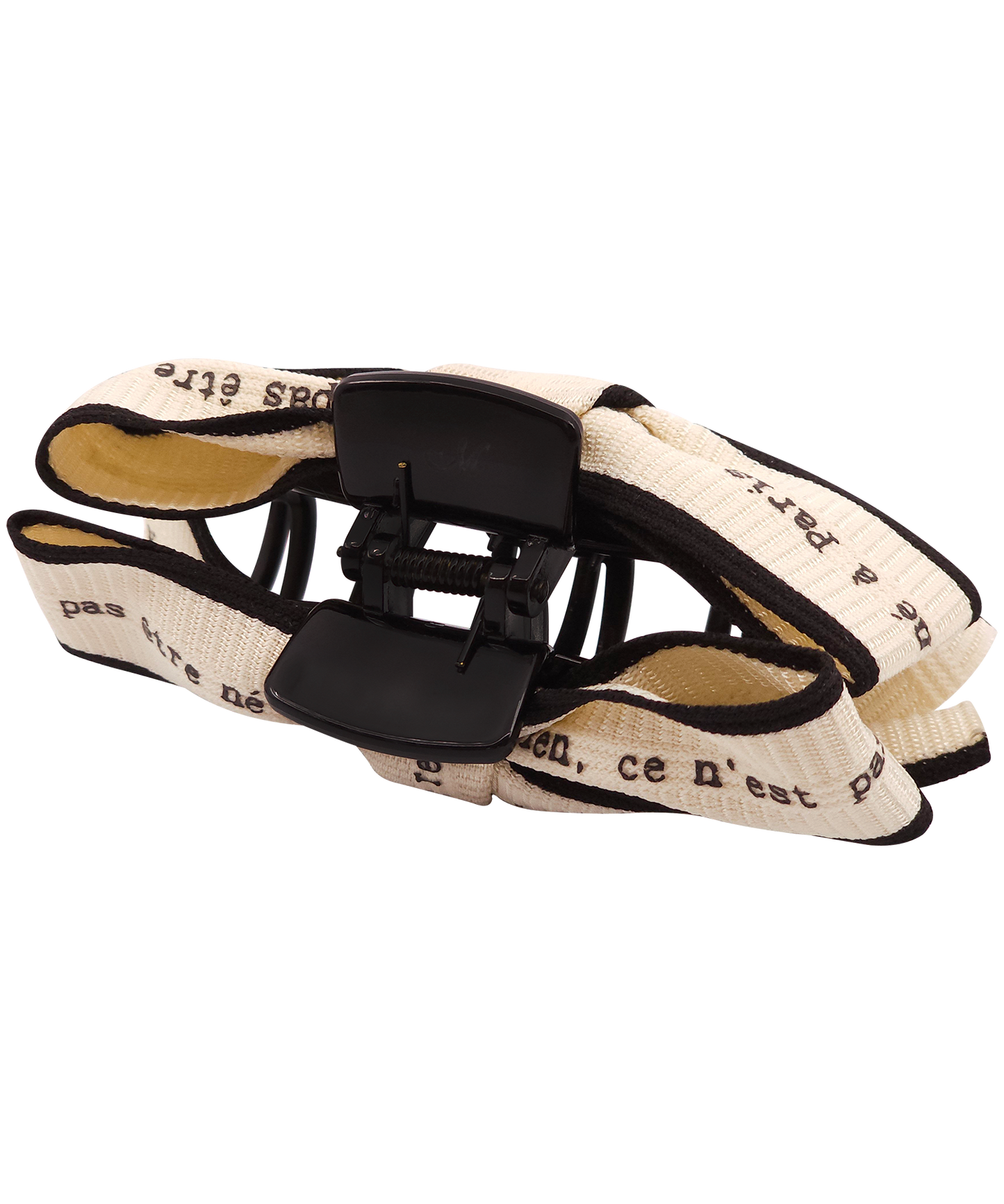 Malle Claw Clip レタリング クラシカル リボン ヘアクリップ クロークリップ