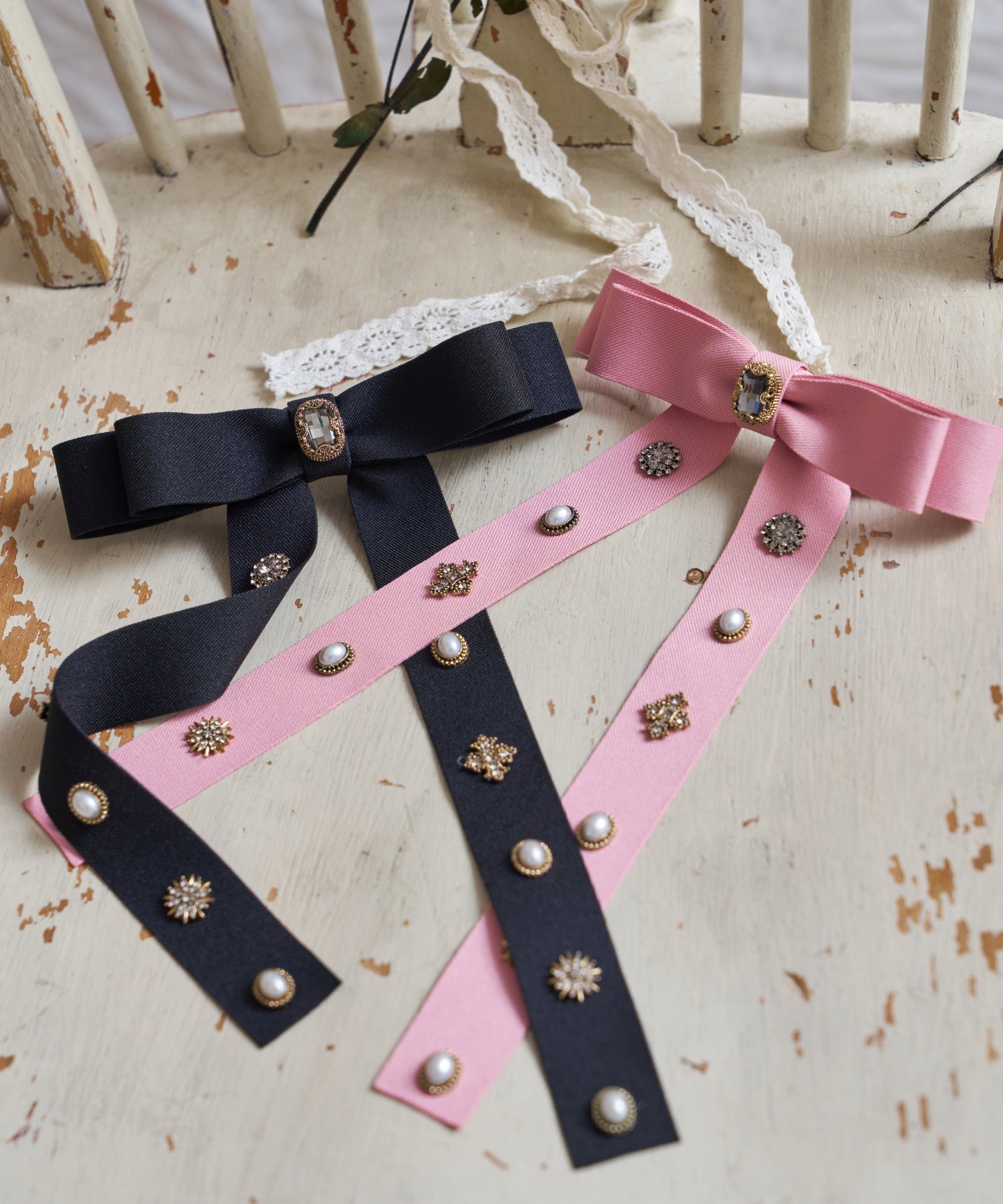 Antico Barrette バレッタ Mela Bianca