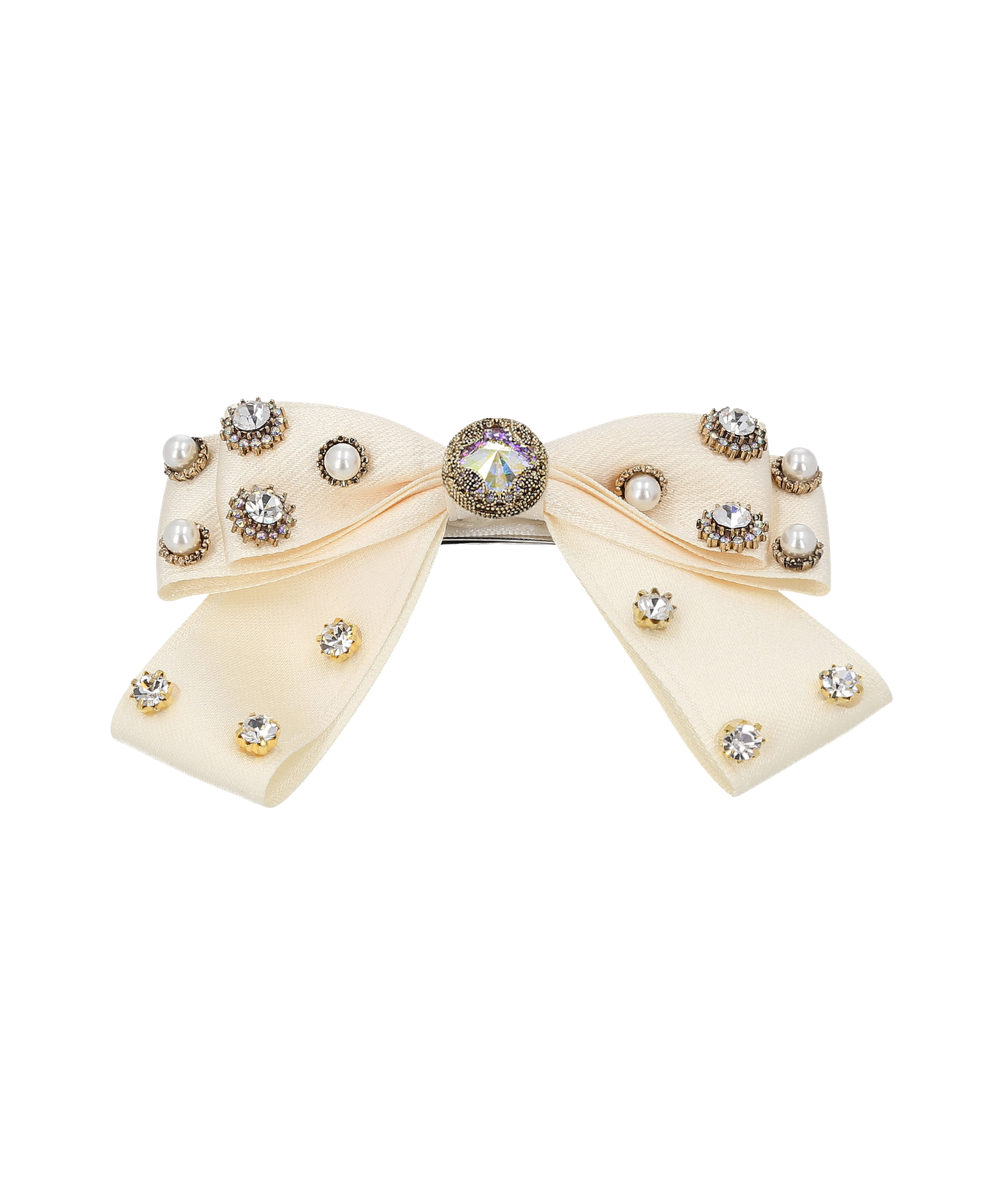 Regina Bow Barrette M バレッタ Mela Bianca