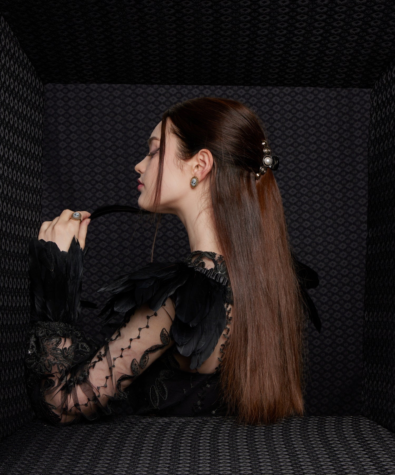 David Claw Clip ヘアクリップ クロークリップ Mela Bianca