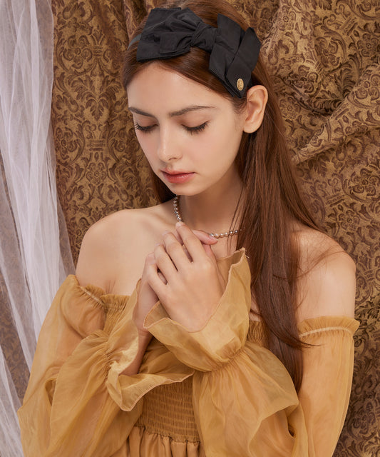 Ziani Hair Band カチューシャ メラビアンカ 韓国ヘアアクセサリー アンティーク 上品