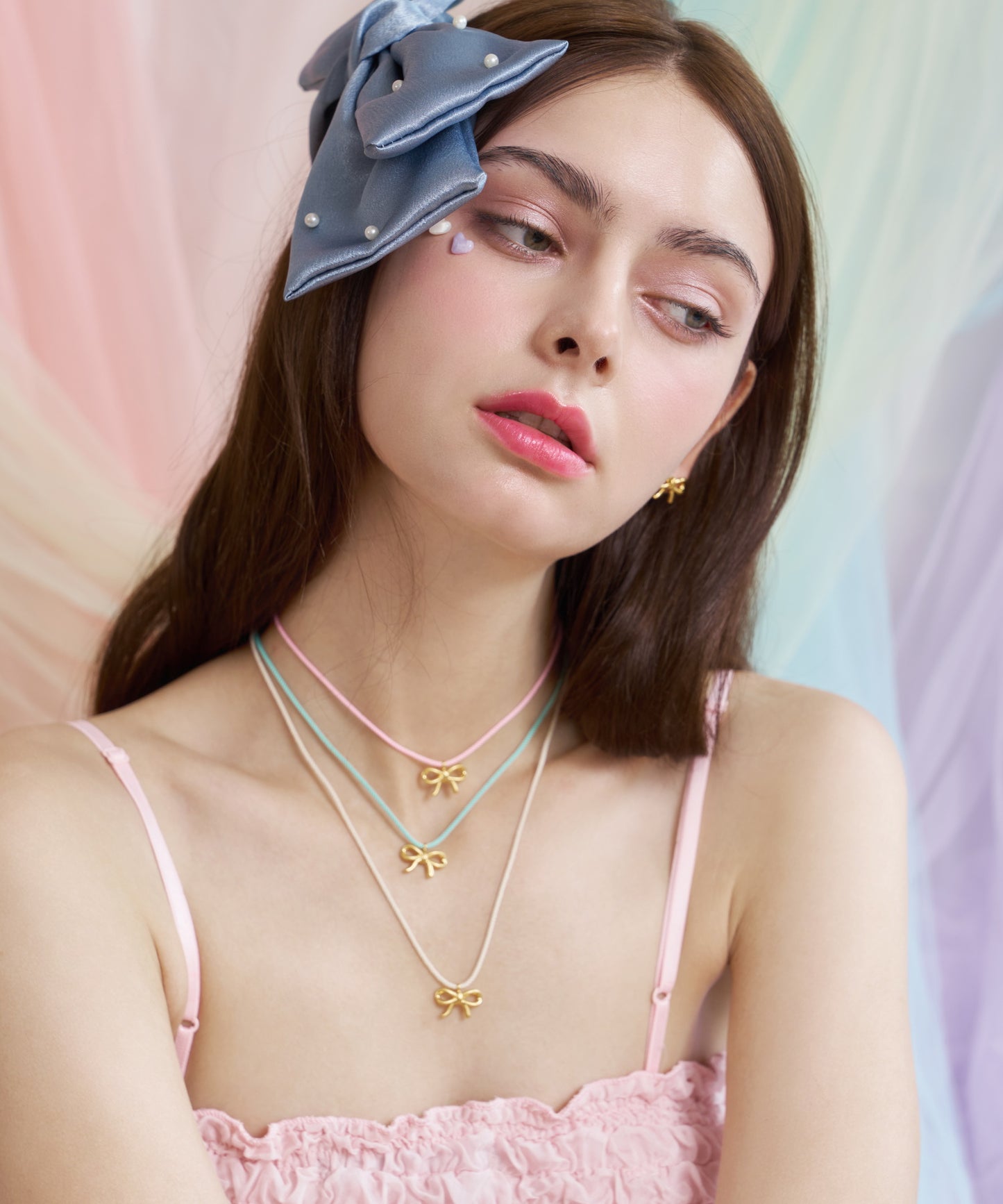 Zianella Barrette Satin バレッタ Mela Bianca